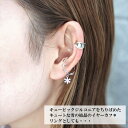 ホール 穴不要 レディース イアカフ サイズフリー 指輪 キュービックジルコニア シルバー エレガント