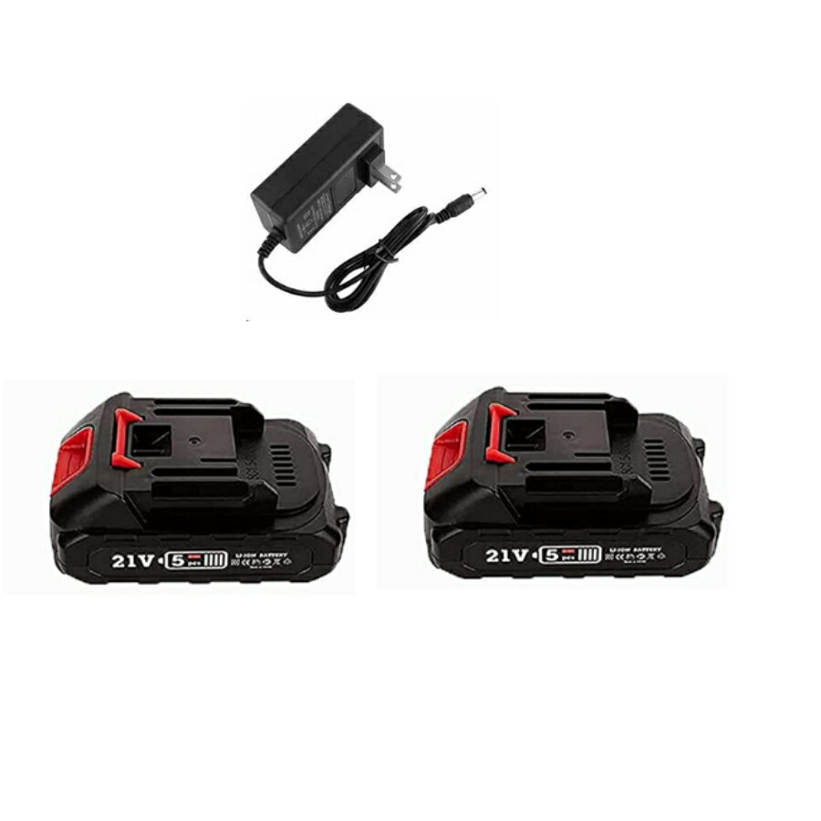 リチウムイオンバッテリー 21V バッテリー 交換用バッテリー リチウム電池 充電器 充電式 電動工具に最適 30Wh 1.5Ah 60Wh 3.0mAh 大容量 LED電池残量表示 多数保護機能搭載 小型 軽量 PSE認証済み MKT電動工具用バッテリー