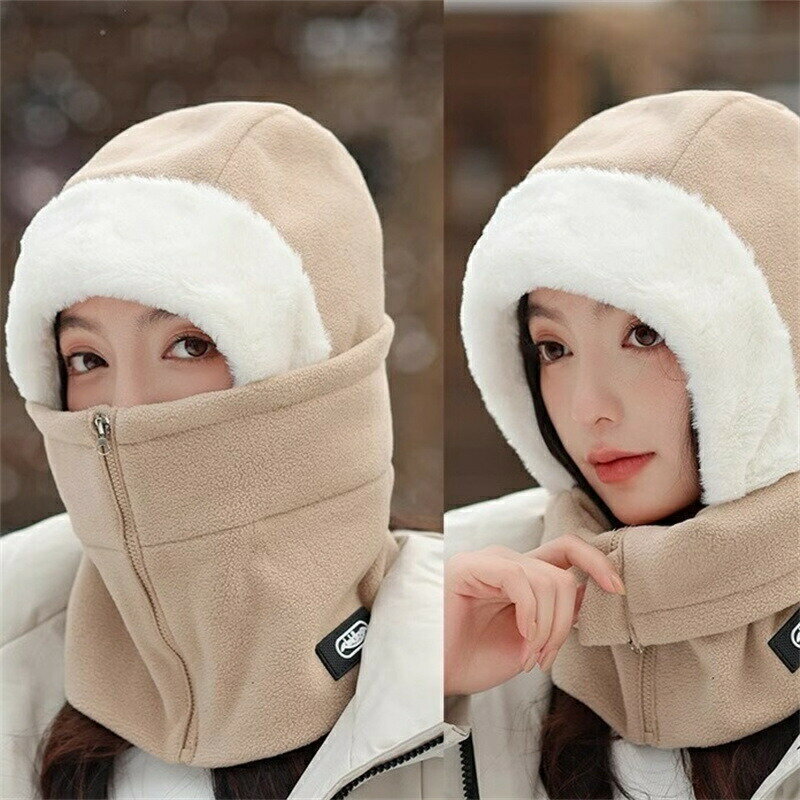 帽子フライトキャップパイロットキャップ冬用被り物女の子レディースイヤーフラップエコファーマスク付..