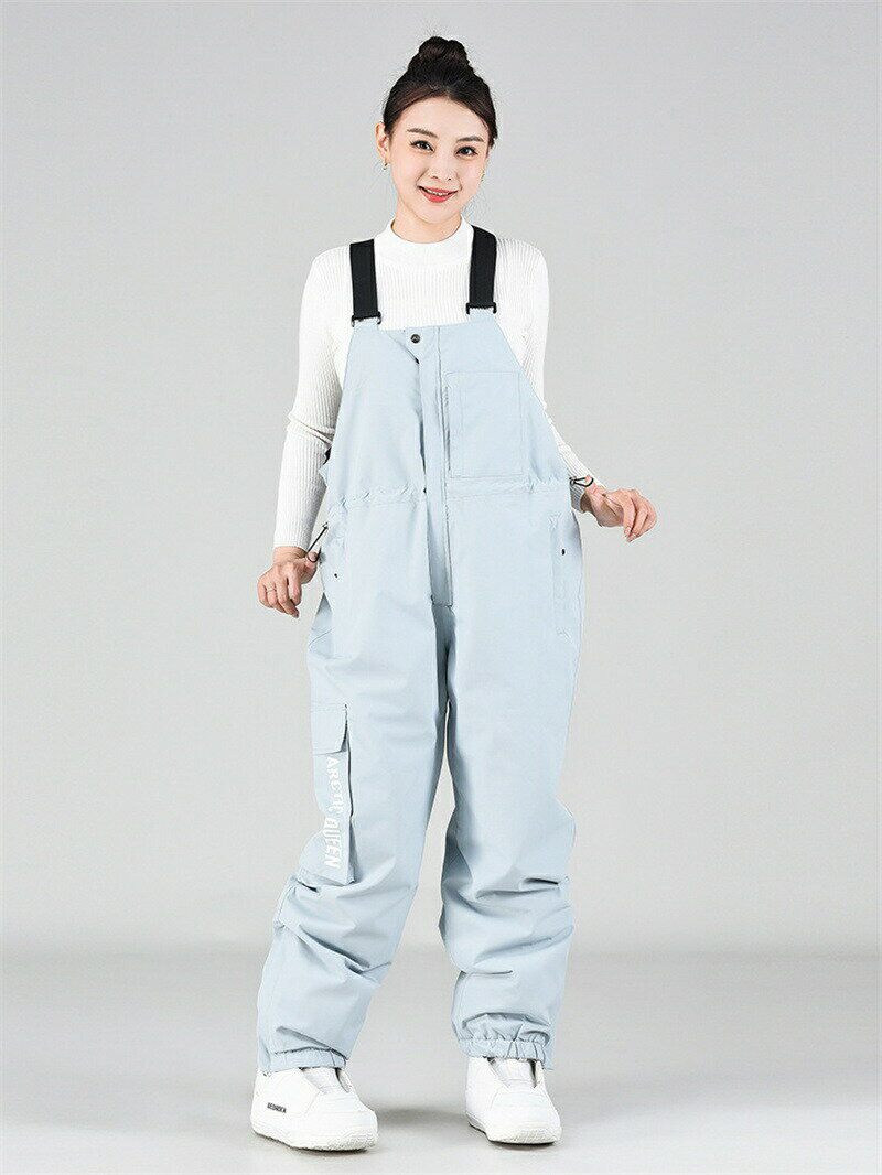 スノーボードウェアビブパンツメンズレディーススキーウェアパンツスノーパンツユニセックス防水耐磨保..