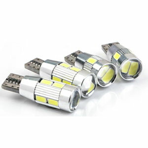 [単品1個]高輝度SMDの選べる10連LED/6連LED(5730SMDチップ)12V車用汎用ソケットT10ウェッジ球ルーム球..