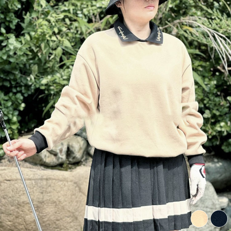 ゴルフウェアレディース韓国スウェット長袖トレーナートップスTシャツゴルフウエアゴルフウエアバイカ..