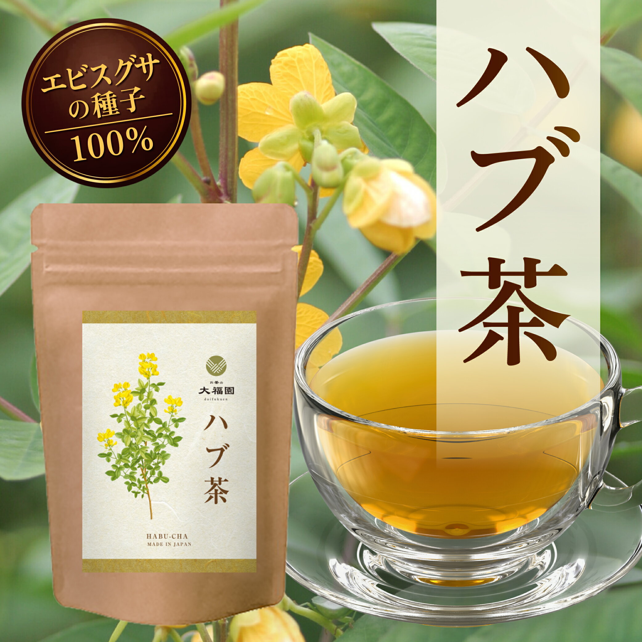 【送料無料】 お茶の大福園 ハブ茶 5g×50包 ティーバッグ ノンカフェイン お茶 健康茶