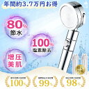 ★100%塩素除去&節水★フィルター2本付き★ シャワーヘッド 節水 浄水 シャワー 塩素 水圧 強い 節水シャワー 洗浄 低水圧 お風呂 塩素除去 バブル 浄...