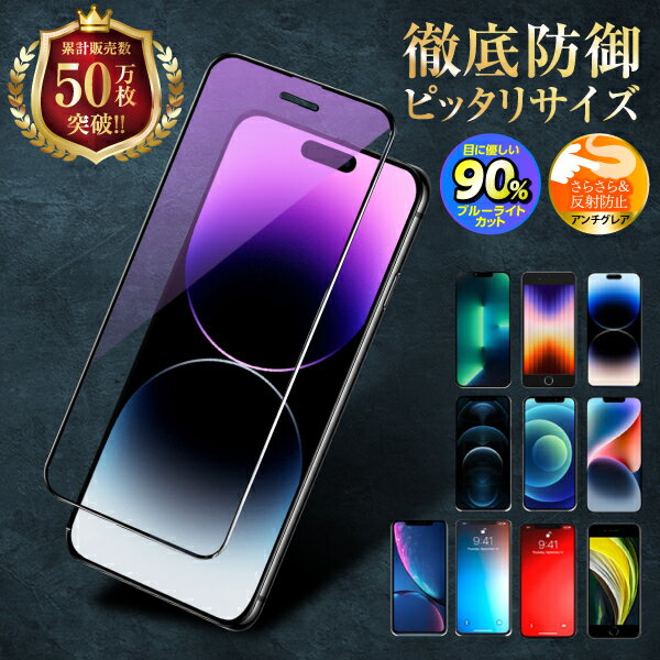 【1000円ポッキリ】iPhone 保護フィルム ガラスフィルム SE3 SE2 第三世代 第二世代 15 14 13 12 11 XR XS X 8 7 pro Max mini アイホン 液晶保護 ブルーライトカット アンチグレア