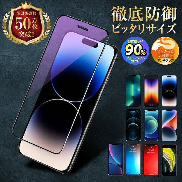 【1000円ポッキリ】 iPhone14pro 保護フィルム ガラスフィルム アイホン14pro 液晶保護 ブルーライトカット アンチグレア