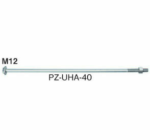 Rakuten - カネシン PZユニハットアンカーボルトM12 PZ-UHA-40 440-4800 50本 基礎 内装 構造金物 土台
