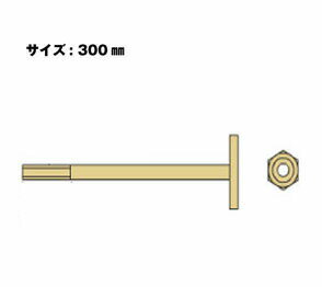 Rakuten - Z ゼット Z座金付きボルトM16 M16×300mm 10本 416-1300 基礎 内装 構造金物 土台