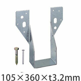樂天商城 - タナカ 梁受け金物 ツメなし 梁寸法105巾用 105×360×t3.2mm 10個 441-8826 基礎 内装 構造 土台