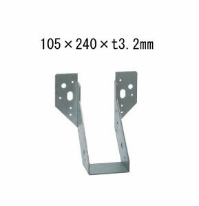 樂天商城 - タナカ 外付け梁受け金物 梁寸法105巾用 105×240×t3.2mm 10個 441-8240 基礎 内装 構造 土台