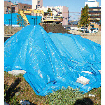 萩原工業 HAGIHARA #2500 OSシート ブルーシート 中厚手 7.2m×7.2m 3枚