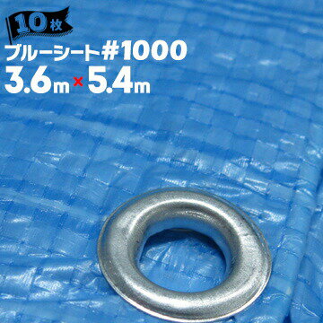 樂天商城 - 萩原工業 HAGIHARA 輸入 ブルーシート 薄手 #1000 3.6m×5.4m 10枚