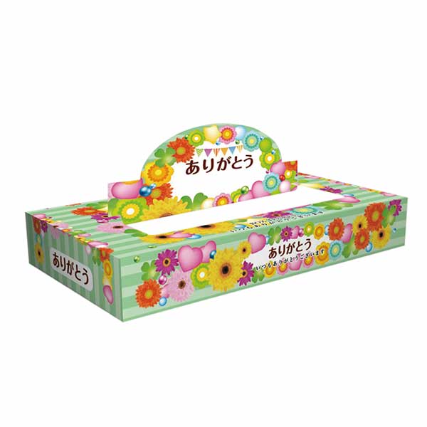 ありがとうBOXティッシュ40w 100個 プチ ギフト 景品 結婚式 二次会 忘年会 新年会 プレゼント ブライダル イベント [3]
