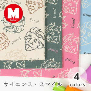 【50cmから10cm単位】 オックス 《 サイエンス・スマイル 》 アインシュタイン 方程式 アルベルト 勉強柄 理科 物理 人物 シュール おもしろ ユニーク 生成 ココゾ かっこいい 生地 布 日本製 おしゃれ 女の子 ファブリック かわいい カーテン 男の子 布地 商用利用可