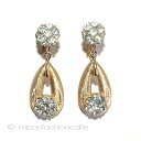 gt@@Trifari CXg[̂ CO Vintage earrings EAeB[NEBe[W RX`[WG[yCOAUSEDiz