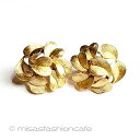 Trifari トリファリ 金の葉 イヤリング ヴィンテージ ビンテージ Vintage・ アンティーク アクセサリー ヴィンテージコスチュームジュエリー 蚤...