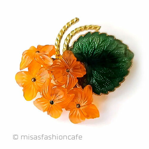 ヴィンテージ　ブローチ　パンジー　すみれの花束　Vintage　ヴィンテージジュエリー　 骨董　蚤の市　アンティーク　アクセサリー　ギフト　プレゼント【海外直輸入USED品】