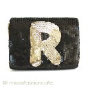 SANTIサンティ バッグ イニシャル「R」 ショルダー クラッチ スパンコール チェーン ポシェット 2Way(4)