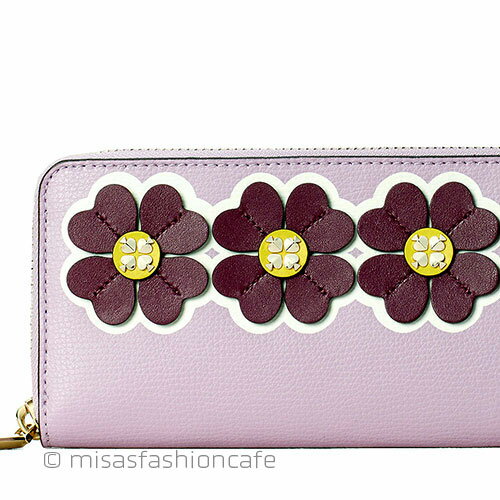 Kate spade ケイトスペード　長財布　花柄　立体フラワー　「　continental wallet 」 ラウンドファスナー　ギフト　プレゼント　贈り物