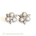 SPARKL スパークル ピアス イヤリング パール×クリスタル・ブーケ FROM USA ビジュー 結婚式 花嫁 ブライダル ウエディング 二次会 パーティー