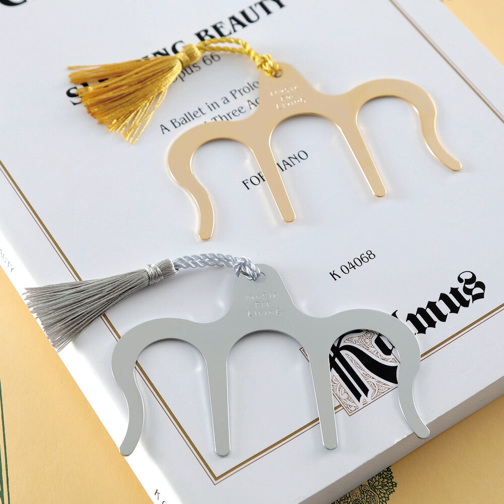 【おうち時間】読書グッズ フリーハンド読書 タッセル ゴージャス おしゃれ 読みたいページをホールド 楽譜 本のしおりとしても MUSIC FOR LIVING...