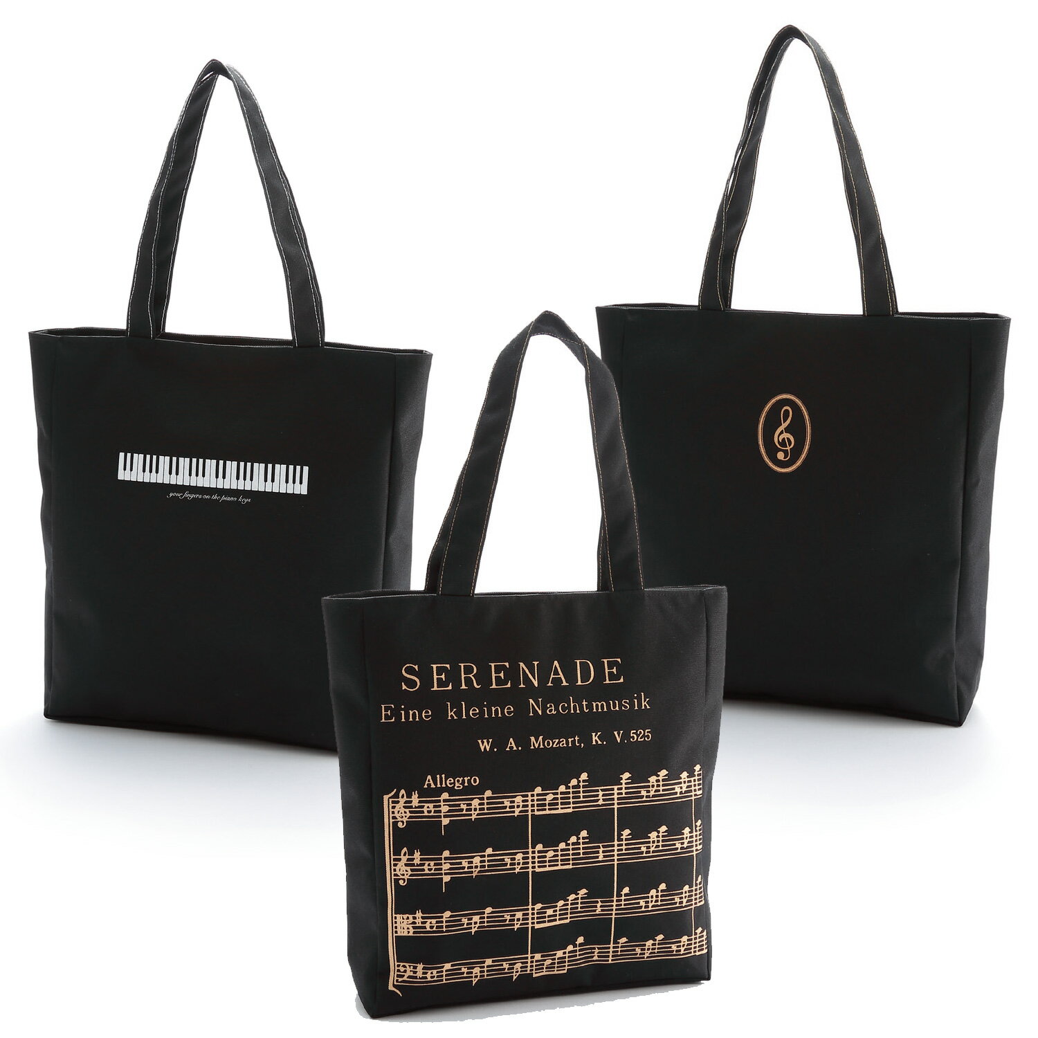 トートバッグ ト音記号 音符 音楽 楽譜 トート バッグ レッスンバッグ 通園バック 入園入学通学 保育園..