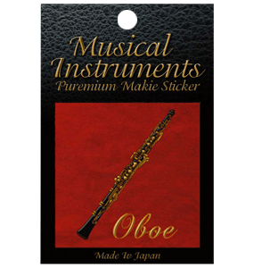 蒔絵ステッカー／ オーボエ【ミュージック・フォ・リビング/MUSIC FOR LIVING】