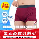 【BLACK FRIDAY P5倍11/20(木)20:00〜】2枚セット | 失禁パンツ 尿漏れパンツ 男性用 大きいサイズ ボクサーパンツ メンズ はれパン...