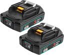 2個セット Waitley ウィトレ マキタ 18V バッテリー 互換 3.0Ah 薄型 3000mAh容量 BL1815N BL1830B マキタ18V 電動...