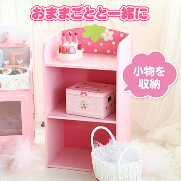 マザーガーデン 野いちご つぶつぶ 木製 お片づけ ラック 木製家具 カラーボックス 収納ケース 木製ラック ピンク おもちゃ収納 子供部屋 子ども部屋 キッズルーム インテリア 組み立て お家 遊び
