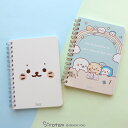 しろたん A6リングノート 【単品】《顔ぼんつみつみ柄 英語かきかき柄》A6ノート ノート メモ帳 会議 勉強 学校 仕事 あざらし アザラシ かわいい キャラ...