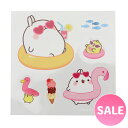 マザーガーデン MOLANG モラン 防水・UV加工 どこでもステッカー 《サマー柄》 単品 ステッカー かわいい キャラクター カー用品 防水加工 UV加工 ...