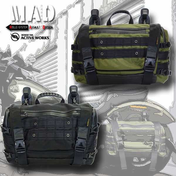★送料無料★MAD ASSAULT BAG-20 ラフテール マッド アサルトバッグ サドルバッグ Rough Tail Active WorksMADアサルトバッグ 20L