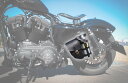 ★送料無料★GAS BAG(ガスバッグ)04〜スポーツスター専用レザーバッグ付フューエルボトルホルダー【左側取付け専用】Rough Tail/ラフテイル
