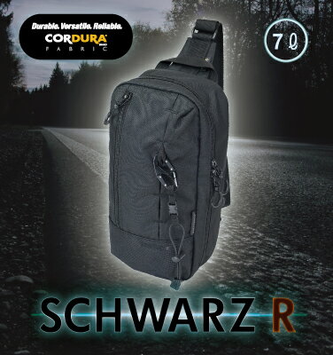 【ラフ＆ロード／RR9556】SCHWARZ R ワンショルダー シュバルツの名が示す ”漆黒シリーズ”にワンショル..