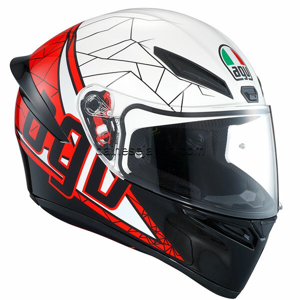 ★送料無料★AGV K1 016-SHIFT BLACK/WHITE/RED 《アジアンフィットモデル》スポーツライディング/フルフェイス ヘルメット