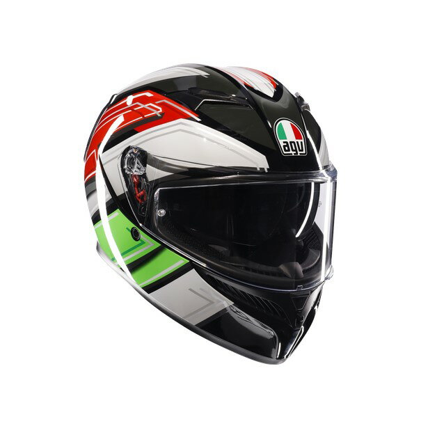 ★送料無料★AGV K3 JIST Asian Fit - WING BLACK/ITALY【アジアンフィット】日本人の頭の形にあわせたデザイン！ バイク/オートバイ用フルフェイスヘルメット