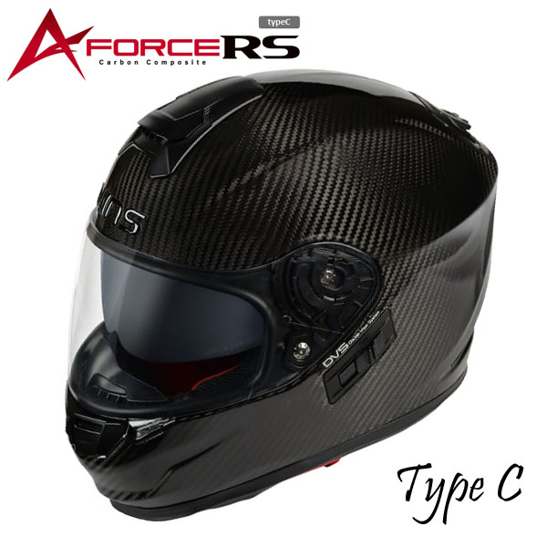 フルフェイス★送料無料★WINS A-FORCE RS typeC インナーバイザー付きカーボンヘルメット！軽さは最大のパフォーマンス！《従来より5mm長くなったインナーバイザーTypeC採用モデル》 バイクオートバイ用/ドライカーボンフルフェイスヘルメット /ウインズ