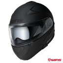 ★送料無料★オールマットBK!WINS Modify WILD MAX モディファイ ワイルドマックス システムヘルメット インナーバイザー標準装備ソリッド
