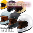 ★送料無料★Marushin "MNF2 DRILL" レトロスタイル フルフェイスヘルメット /マルシン