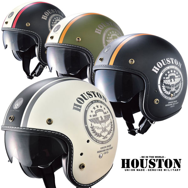 ★送料無料★HOUSTON HTVH-2021 INNER VISOR JET HELMETインナーバイザーを装備したジェットヘルメット /ヒューストン／ビクトリーキス