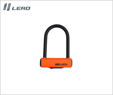 LEAD/リード工業【BEELOCK LU-208A】携帯に便利な軽量シャックルロック セキュリティ/安心ロック【12Φ/内寸：80×125(mm)】