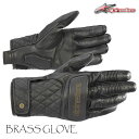 ★送料無料★alpinestars 3508520/BRASS GLOVE《BLACK》柔らかく滑らかな質感売り!NAPPAレザー製フルレザーモデル。/アルパイ...