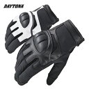 ★送料無料★デイトナ(Daytona) バイク用 グローブ 秋冬 手のひら本革(ヤギ革) 防水 防風 ハードプロテクター スマホ対応 ミドルフロー ウインターグ...