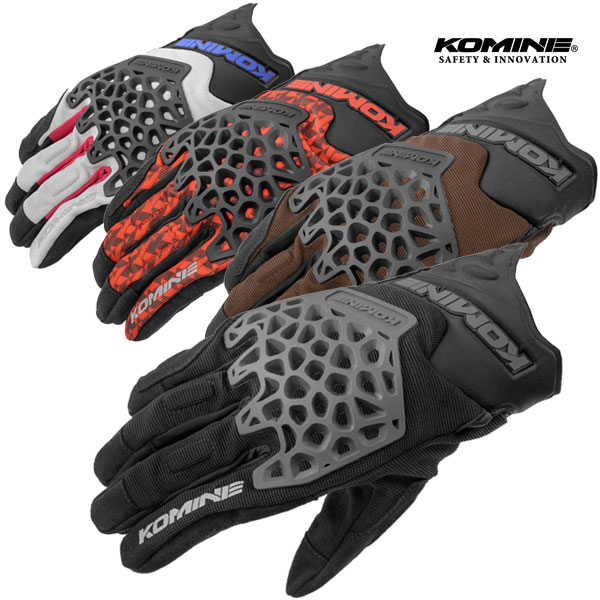 ★送料無料★KOMINE 06-269/GK-269 アドベンチャーメッシュグローブ《春・夏・3シーズン対応》/コミネ