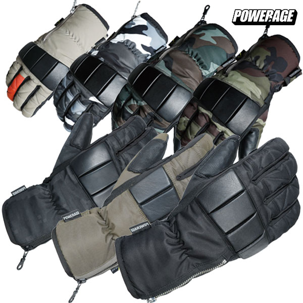 ★送料無料★POWERAGE PG-23254 PWプロテクトグローブ【秋・冬・春・防水・防風】冷たい風や衝撃から守る真冬専用ハイプロテクショングローブ /パワーエイジ