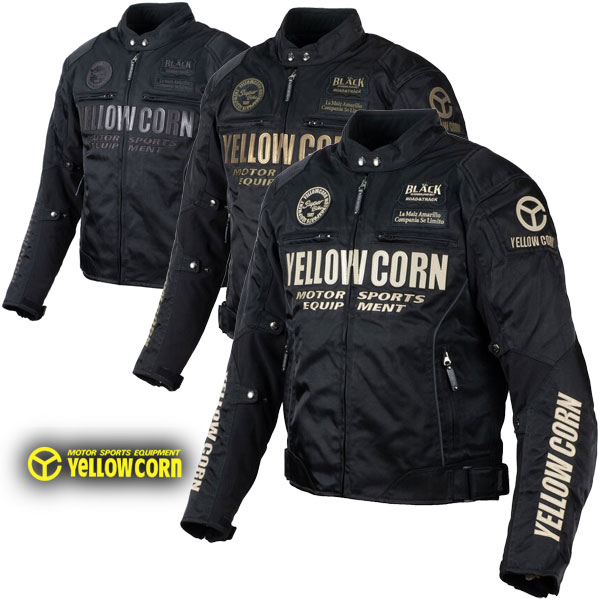 楽天MotoGoods Market★送料無料★YeLLOW CORN YB-3303 WINTER JACKET どんなバイクにも決まるスタイル！ラインの美しい総刺繍！ バイク/オートバイ用【秋・冬・春】ライディングウィンタージャケット /イエローコーン