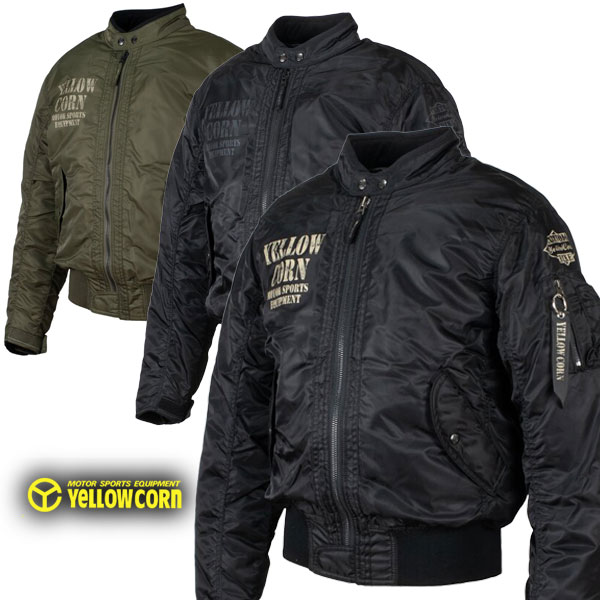 ★送料無料★YeLLOW CORN YB-3321 WINTER JACKET バイカーズMA-1！ バイク/オートバイ用【秋・冬・春】ライディングウィンタージャケット /イエローコーン