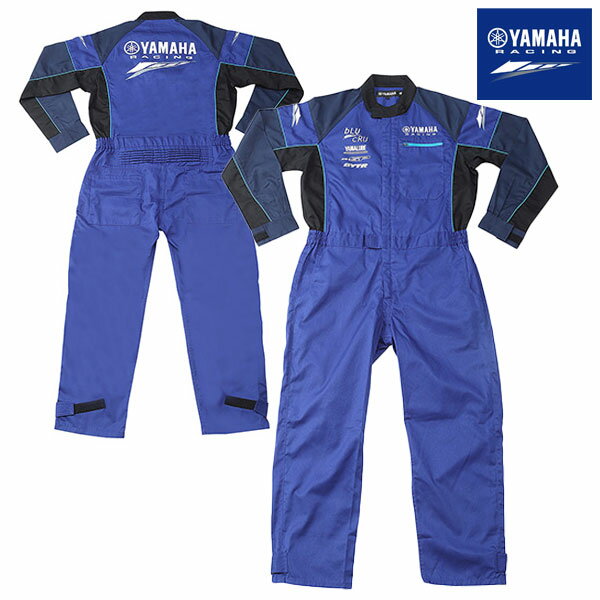 YAMAHA RACING APPAREL《YRM21-SA レーシングロングメカニックスーツ》YAMAHAファンとしての一体感を高めるアイテム！耐久性と着心地にこだわったレーシングカラーの長袖ワーキングスーツ！ ヤマハ/ワイズギア