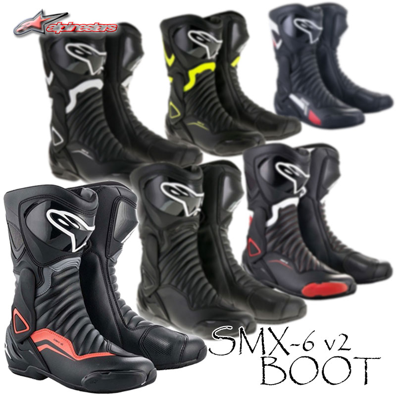 【国内正規代理店品】★送料無料★ alpinestars SMX-6 v2 BOOT 2223017 柔軟性と安定性が向上し、より操作性抜群のサーキットエントリーモデル！SMX-6 /アルパインスターズ